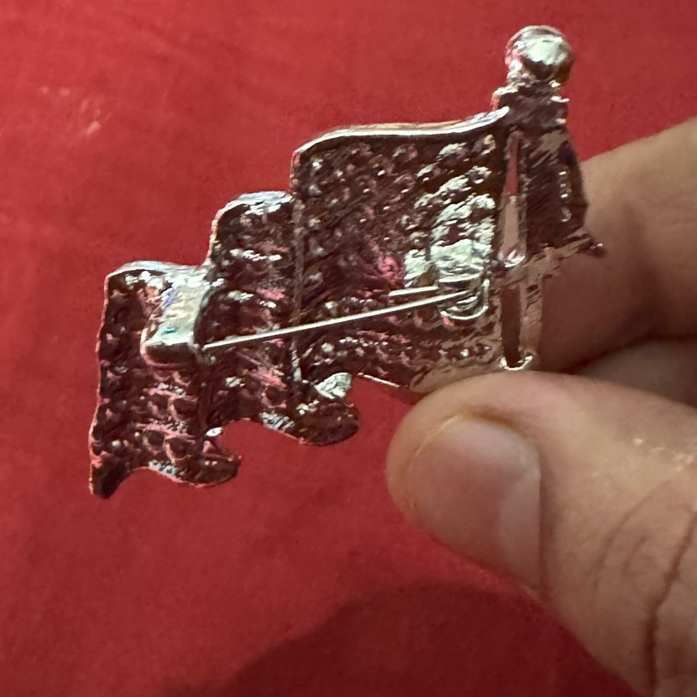 USA flag Rhinestone brooch - Picture 5 of 6
